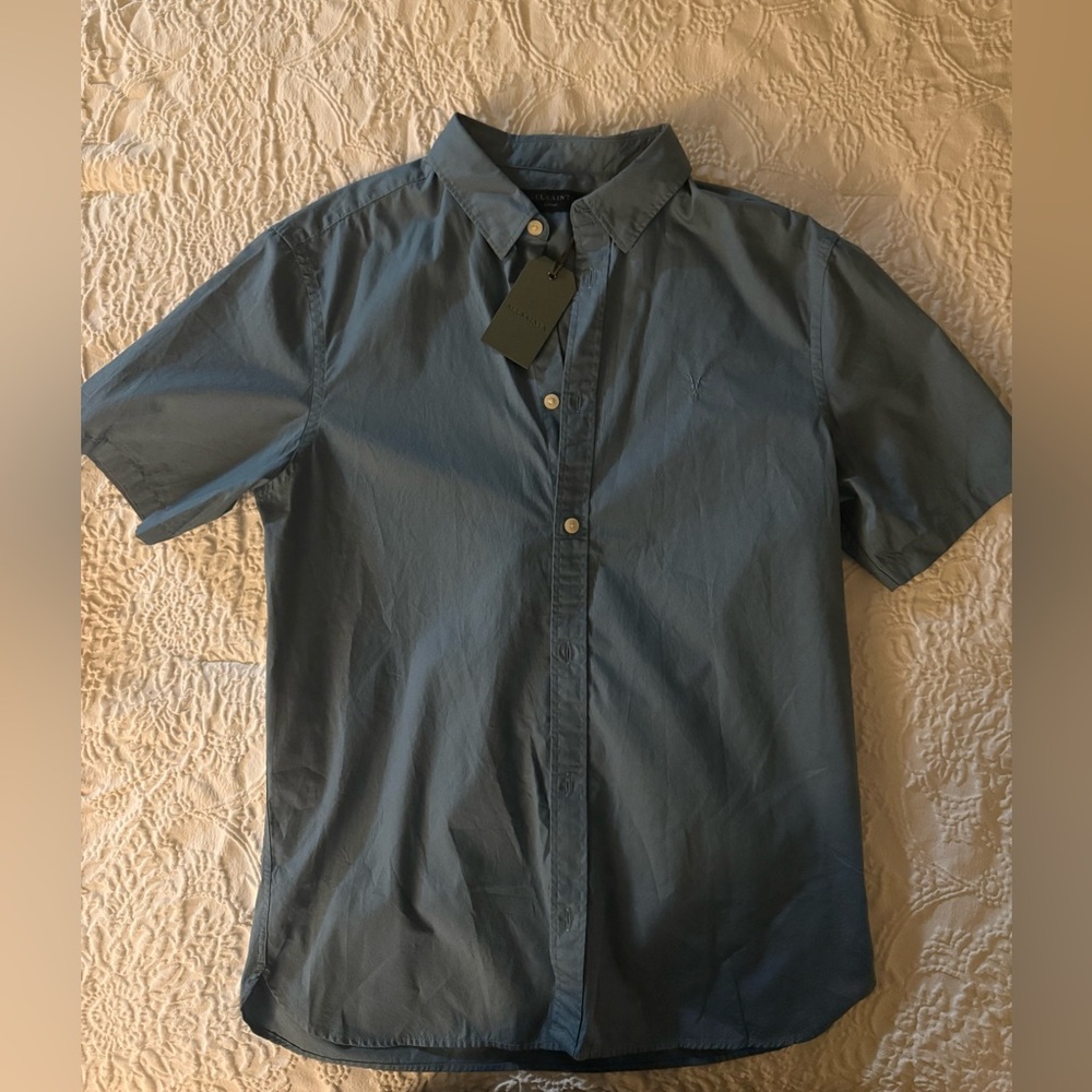 AllSaints NWT Riviera Short Sleeve Button Up Shirt